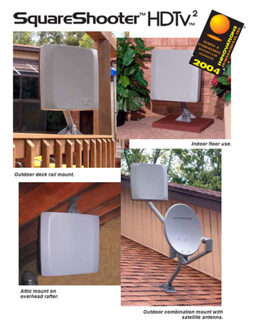 SquareShooter SS-1000 HIGH-BAND VHF/UHF DIGITAL/ANALOG/HDTV ANTENNA SYSTEM 