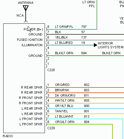 1996 Ford explorer eddie bauer radio wiring diagram #9