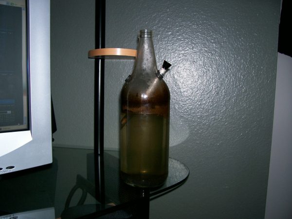 homemade water bottle bong. Here is my home made bong.