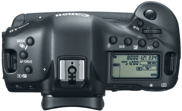 Canon EOS-1DX Digital SLR Camera - top