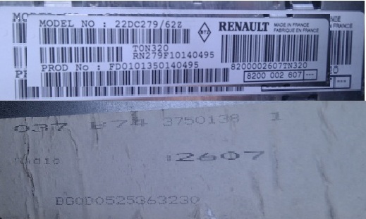 Canada honda radio code