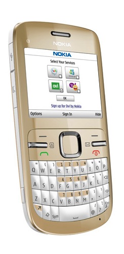 nokia c3 golden white. Nokia C3 Smartphone - Golden