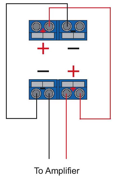 Wiring 1 dual 4 ohm VC sub to 2 channel amp. - ecoustics.com