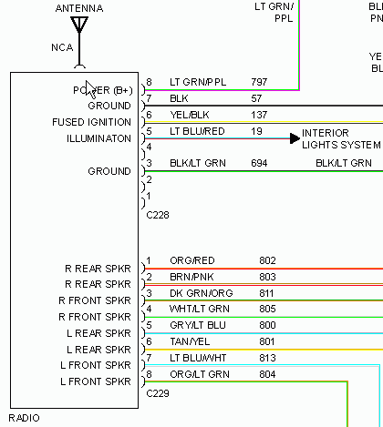 2005 Ford Escape Stereo Wiring Diagram from www.ecoustics.com