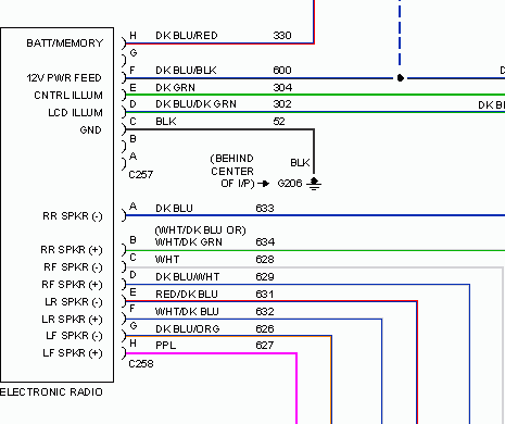 1997 Ford explorer speaker wire colors #3