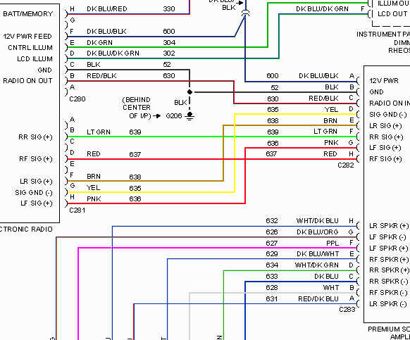 1989 ford ranger radio wiring diagram