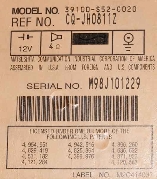 Archive through July 28, 2010 Lost car radio codes can be retrieved