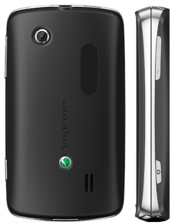 Sony Ericsson txt pro Smartphone - back, side