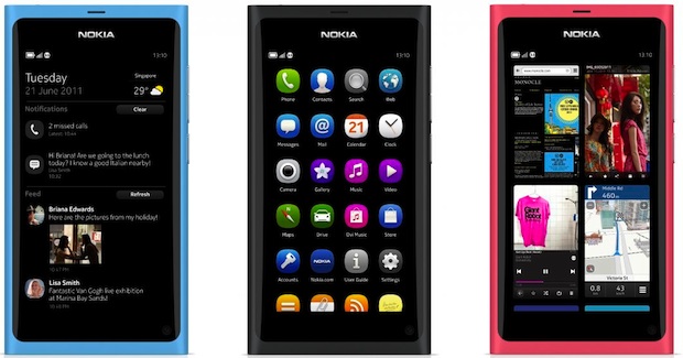 Nokia N9 Smartphone - Home Screens