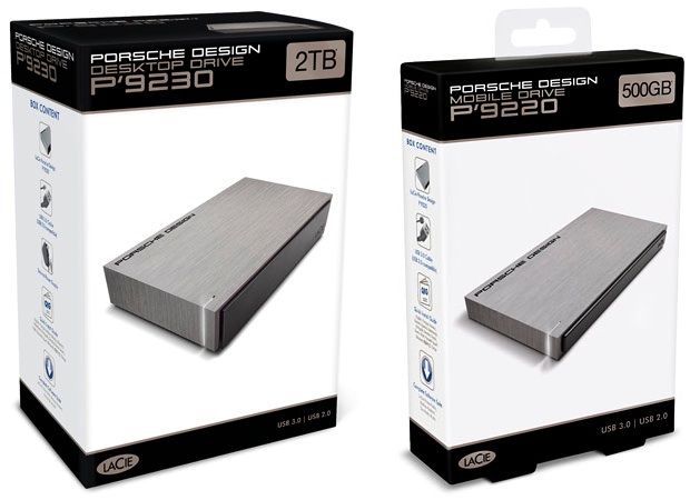 LaCie Porsche Design 9220 and 9230 Hard Drives - Packaging