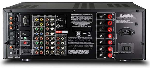 NAD T 757 A/V Receiver - Back