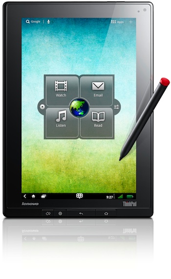 Lenovo ThinkPad Tablet with digitizer pen