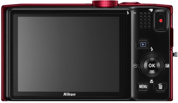 Nikon COOLPIX S8200 Digital Camera - Back in red