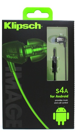 Klipsch Image S4A for Android In-Ear Headphones - Packaging