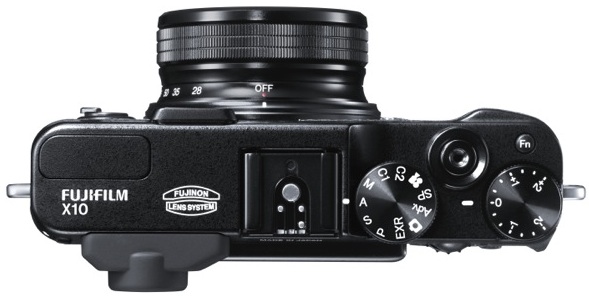 FujiFilm X10 Digital Camera - top