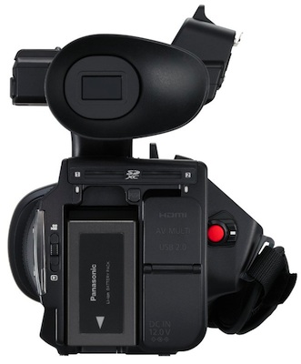 Panasonic HDC-Z10000 Professional 2D/3D Camcorder - back