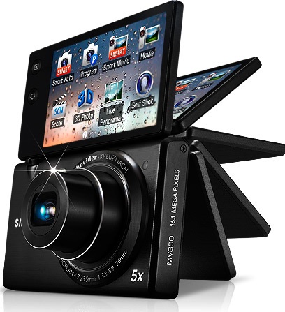 Samsung MV800 Digital Camera with Flip-out Display