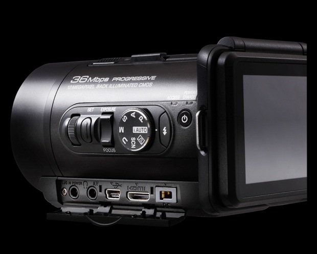 JVC GC-PX10 Hybrid Digital Camera/Camcorder - back