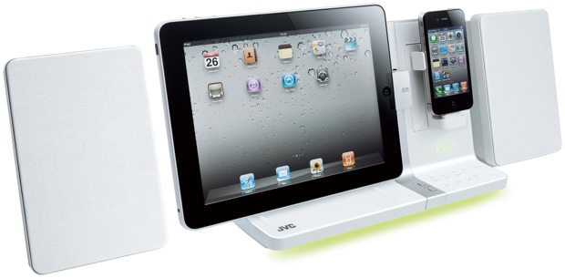 JVC UX-VJ3 Dual Dock for iPod and iPad - white