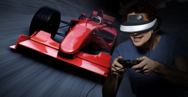 Sony HMZ-T1 Personal 3D Viewer Gaming Simulation