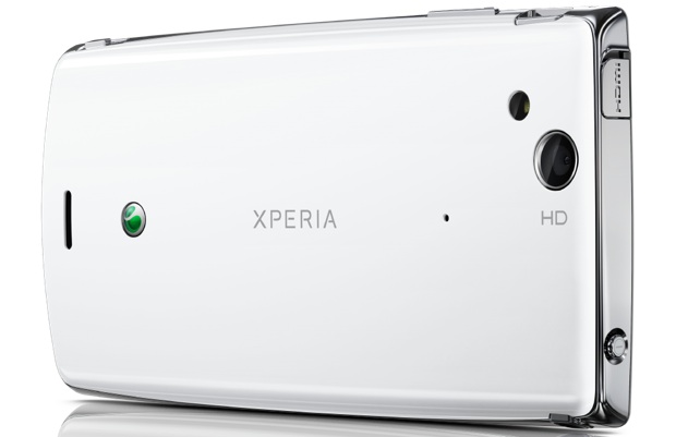 Sony Ericsson Xperia arc S Smartphone - back in white