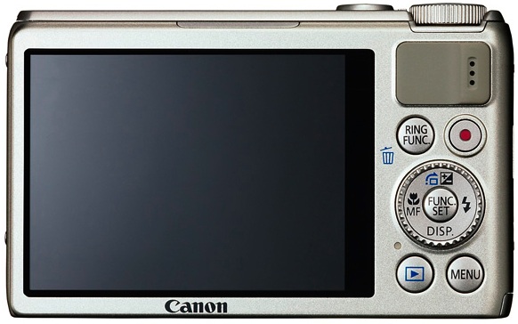 Canon PowerShot S100 Digital Camera - back