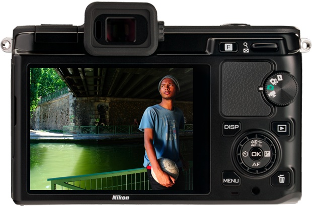 Nikon V1 Interchangeable Lens Digital Camera with EVF - back