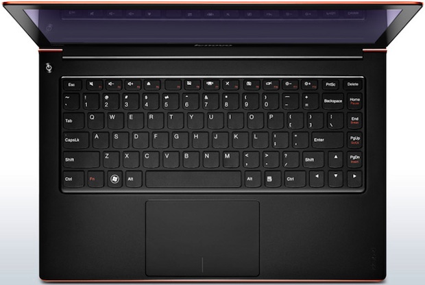 Lenovo IdeaPad U300s Ultrabook Laptop - Keyboard