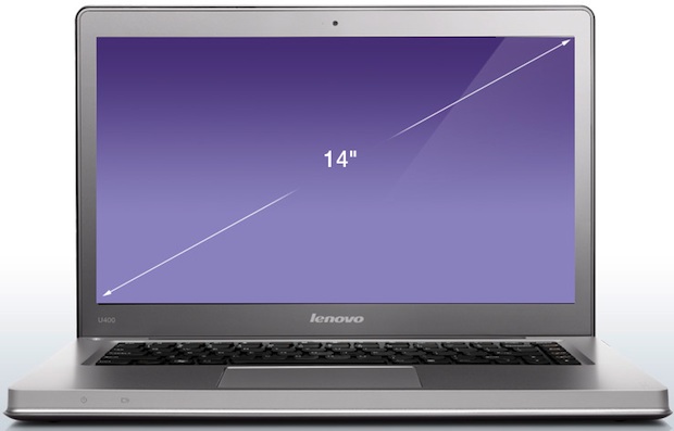 Lenovo IdeaPad U400 Laptop - Front