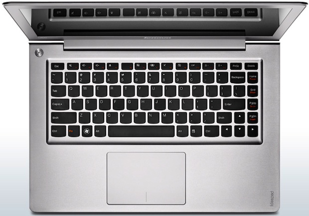 Lenovo IdeaPad U400 Laptop - Top Keyboard