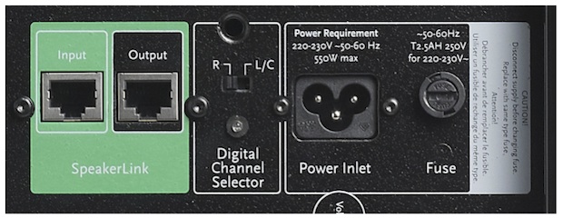 Meridian DSP3300 Digital Active Center Loudspeaker - Back