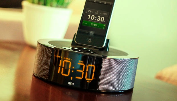 Stem Innovation Time Command Mini Alarm Clock Dock for iPod