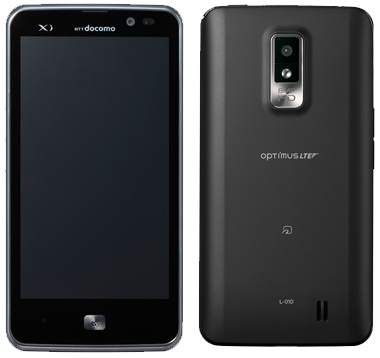 LG L-01D Optimus LTE Smartphone - front and back
