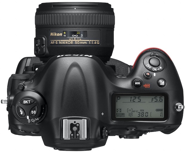 Nikon D4 Digital SLR Camera - top