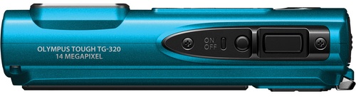 Olympus TG-320 Tough Digital Camera - Top, blue