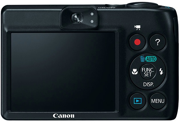 Canon PowerShot A1300 Digital Camera - Back