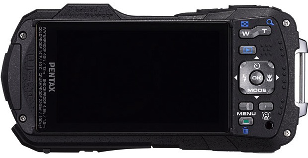 PENTAX Optio WG-2 Rugged Digital Camera - Back