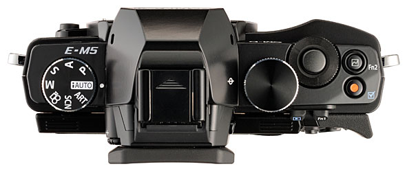 Olympus OM-D E-M5 Micro Four Thirds Digital Camera - Top