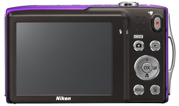 Nikon COOLPIX S3300 Digital Camera - Back