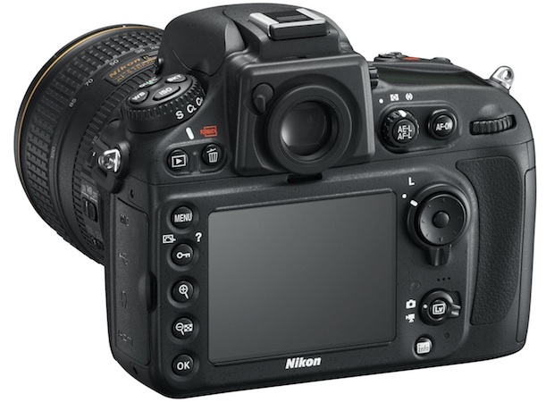 Nikon D800 HD-SLR Digital Camera - Back Angle