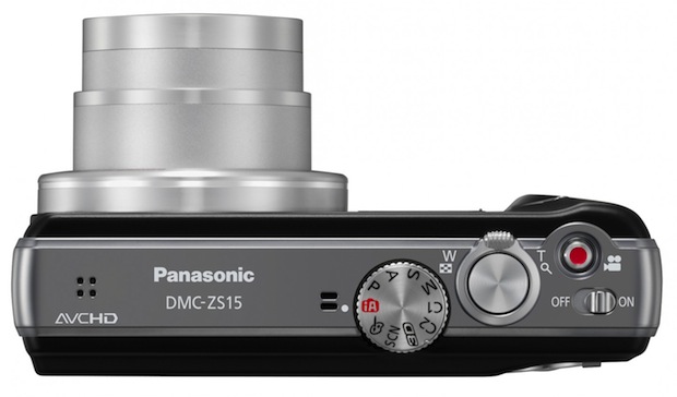 Panasonic LUMIX DMC-ZS15 and Digital Camera - top