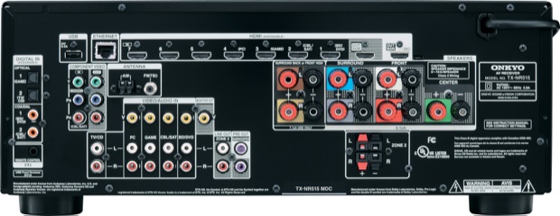 Onkyo TX-NR515 7.2-Channel Network Receiver - Back