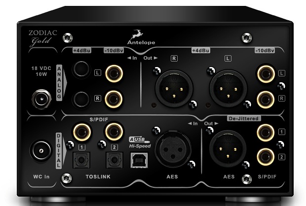 Antelope Audio Zodiac 384kHz DAC - Back