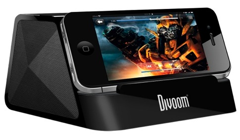 Divoom IFIT-2 Docking Station Portatile Per IPhone, IPad, IPod – Ricarica Batteria, Design Pieghevole, Suono Equilibrato Con Bassi Profondi, Colore Nero