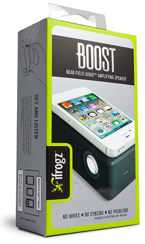 iFrogz Boost Near-Field Audio Amplifying Speaker - Package