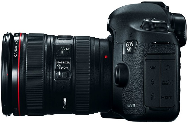 Canon EOS 5D Mark III Digital SLR Camera - Side