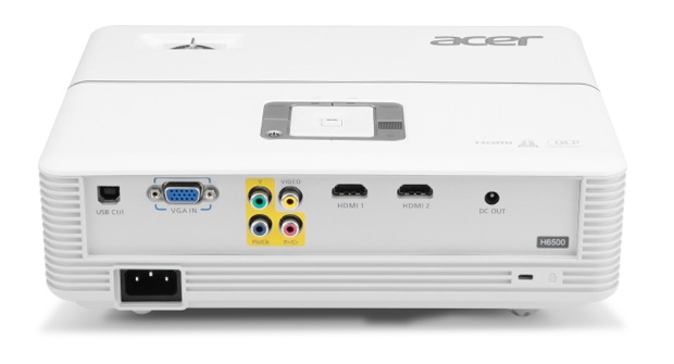 Acer H6500 DLP Projector - Back