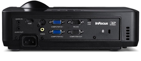 InFocus IN122 and IN124 DLP Projectors - Back