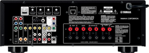 Yamaha RX-V573 A/V Receiver - Back