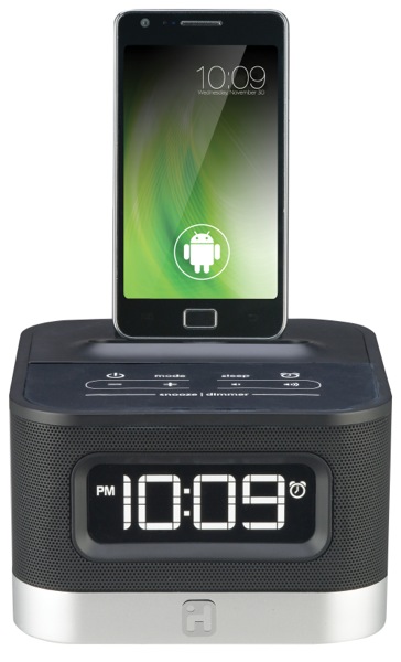 iHome iC50 Space Saver FM Stereo Alarm Clock Radio